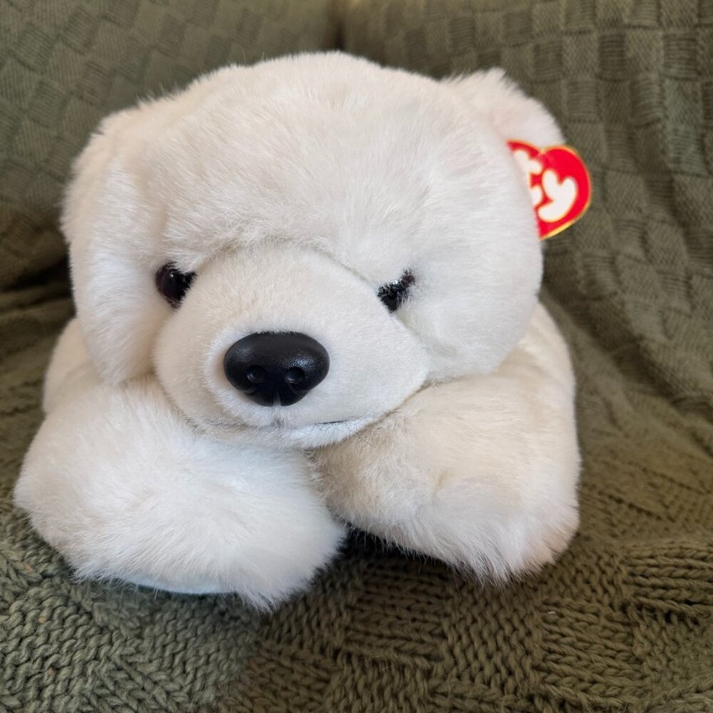 Ty Large Paws Polar Bear Plush White Super Soft Vintage Stuffed Animal w/ Tags